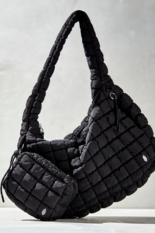 Free People Quilted Carryall Bag in Black top - New (without tags) & Sold Out!