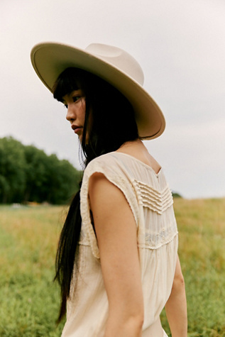 Clean Slate Felt Hat at Free People in Alabaster