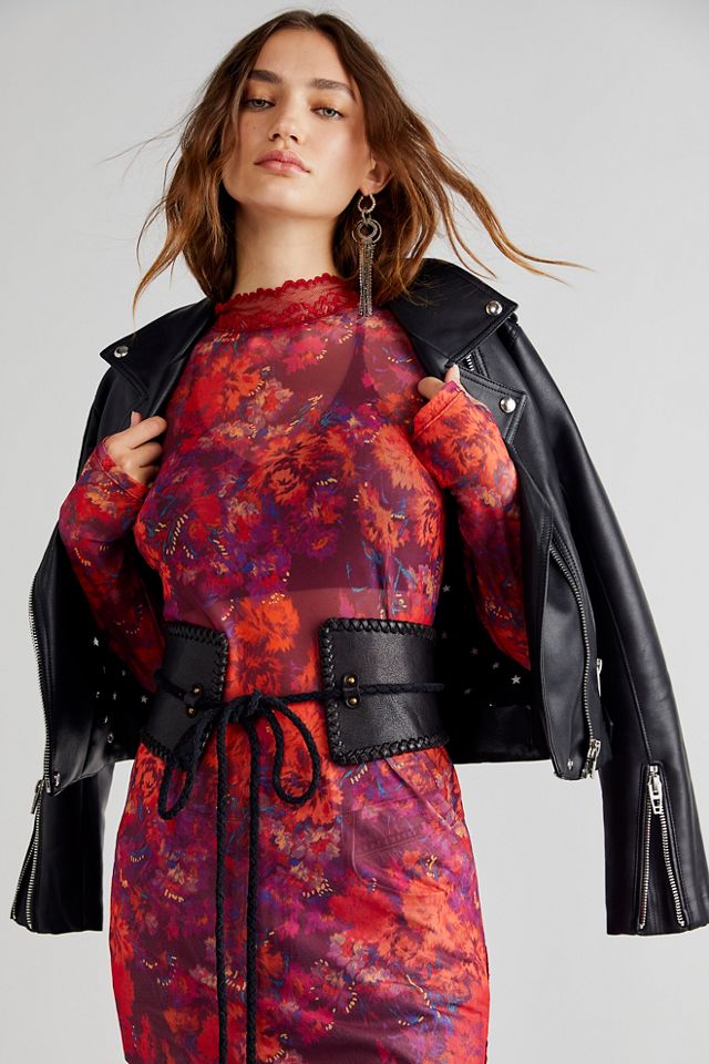 Free People Selena Leather Corset Belt - 65448169