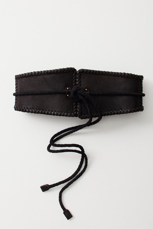 Free People Selena Leather Corset Belt - 65448169 display picture 1