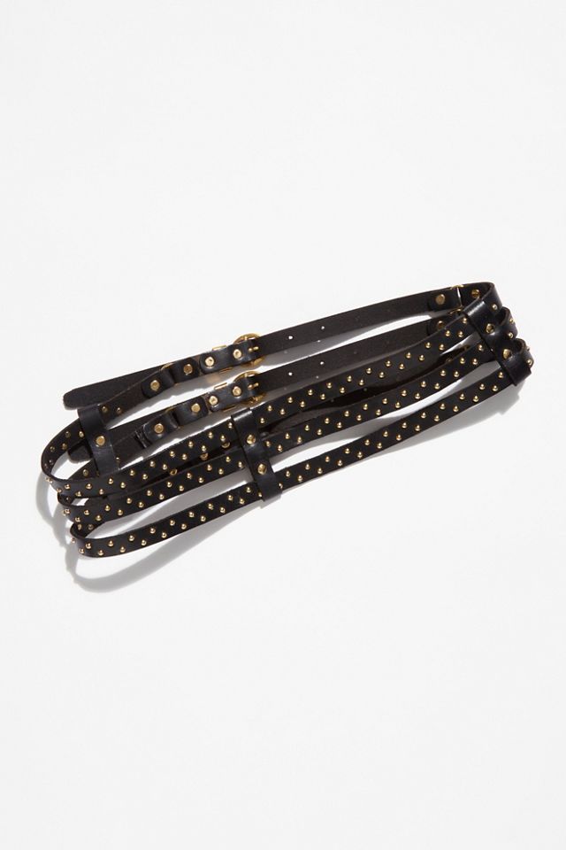 Joya Studded Corset Belt | Free People display picture 3