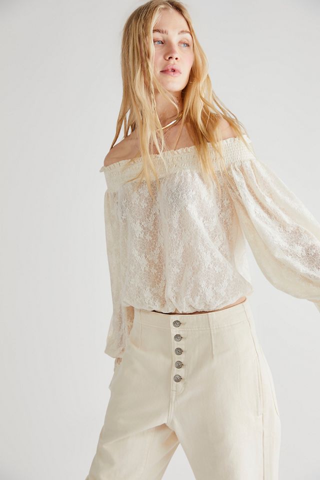 Free People Lace Top