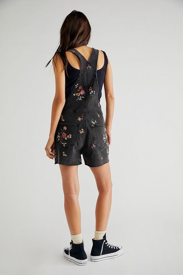 Driftwood Embroidered Shortalls #1