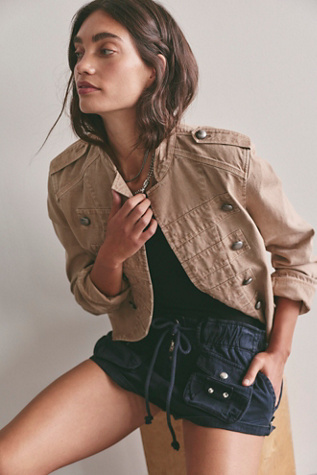 We The Free Waimea Slouchy Shorts at Free People in Jet Black, Size: Large