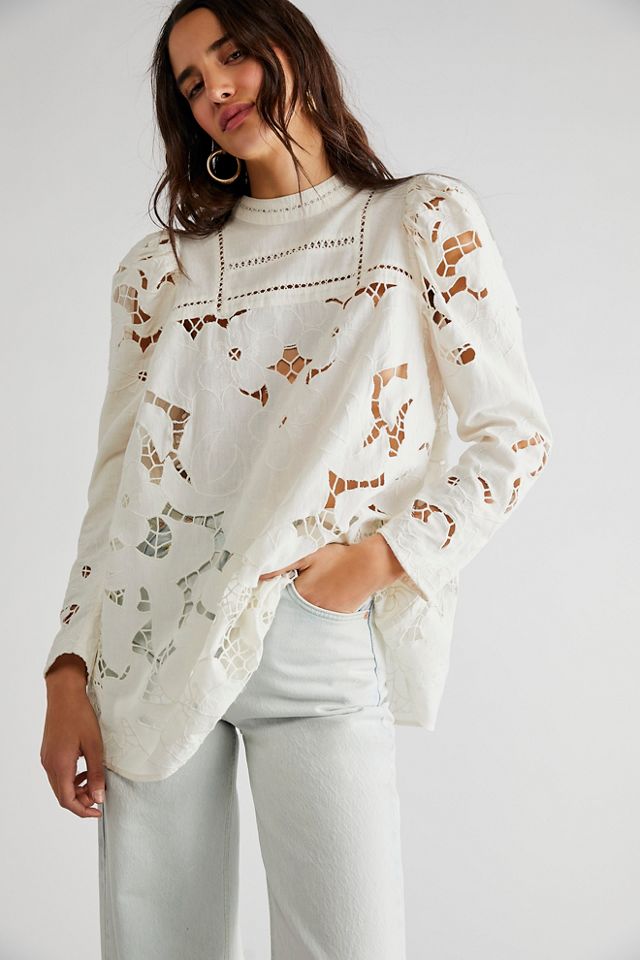 Laurel Cutwork Tunic | Free People UK