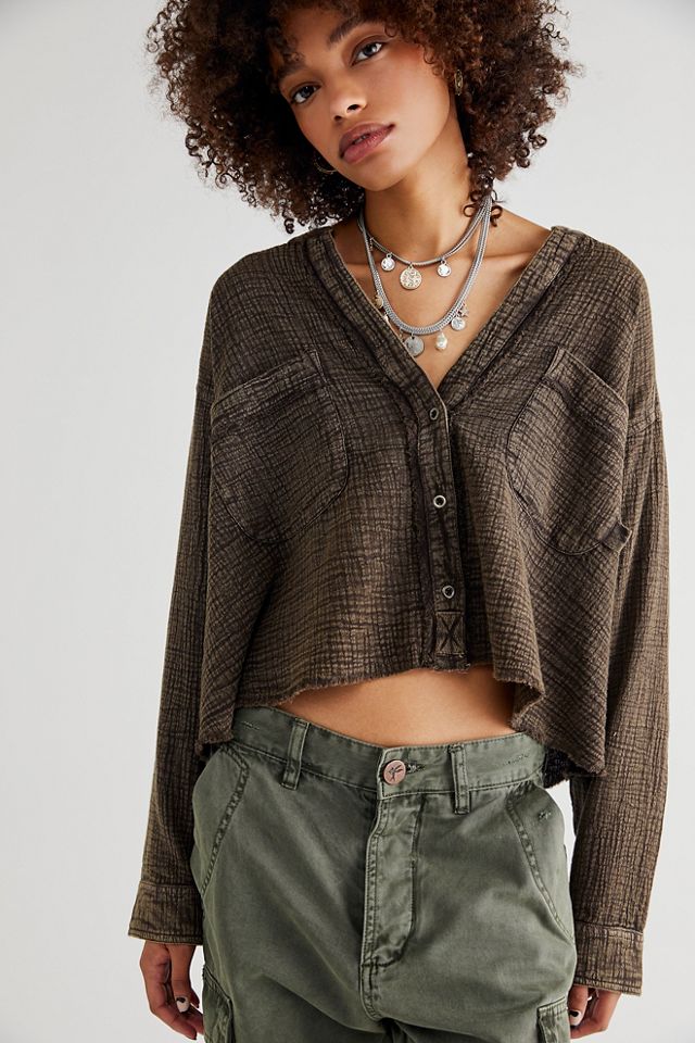 トップス iRENE Flocky Print Cropped Shirt 10_0372-WOMEN.jpg?v=1732890556