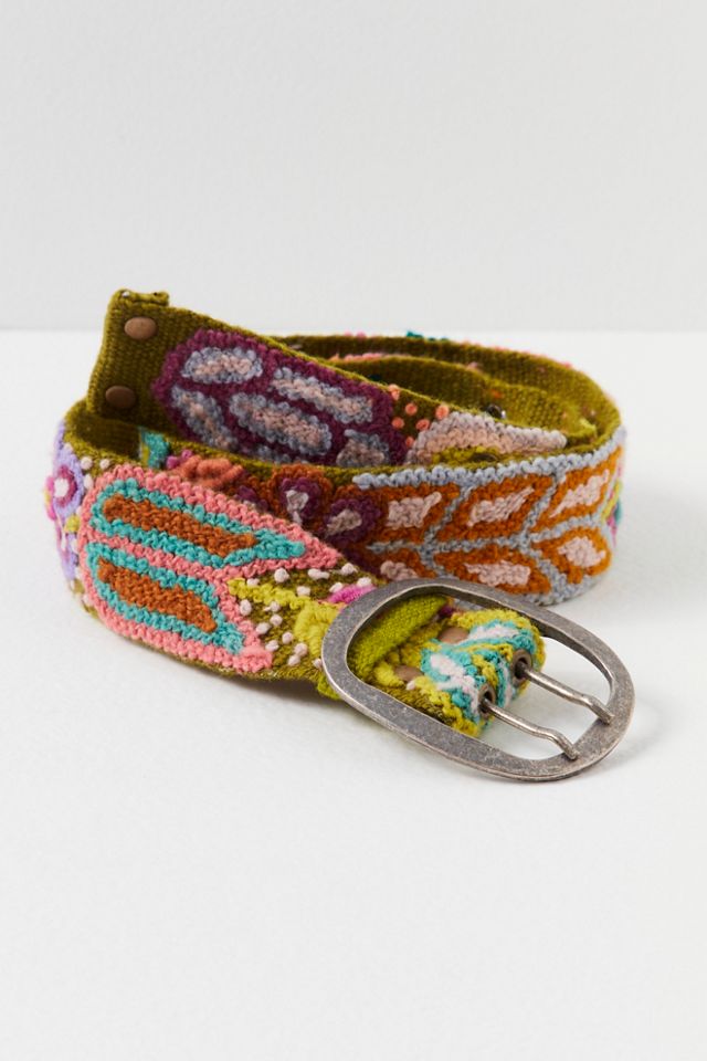 Wool Embroidered Belt