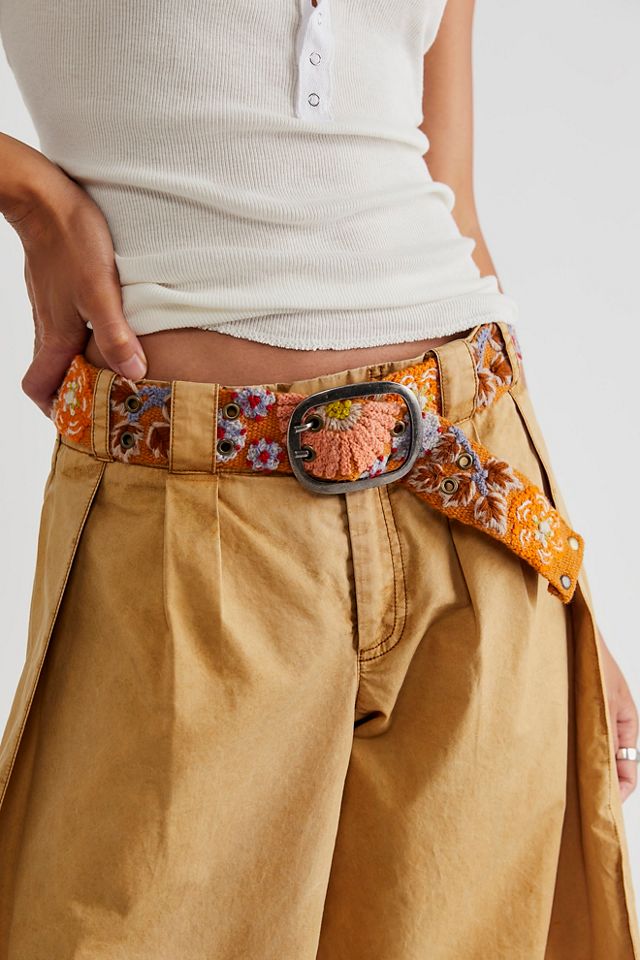 Wool Embroidered Belt