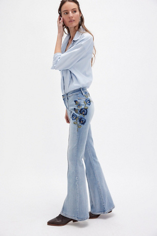 Driftwood Farrah Embroidered Flare Jeans product page