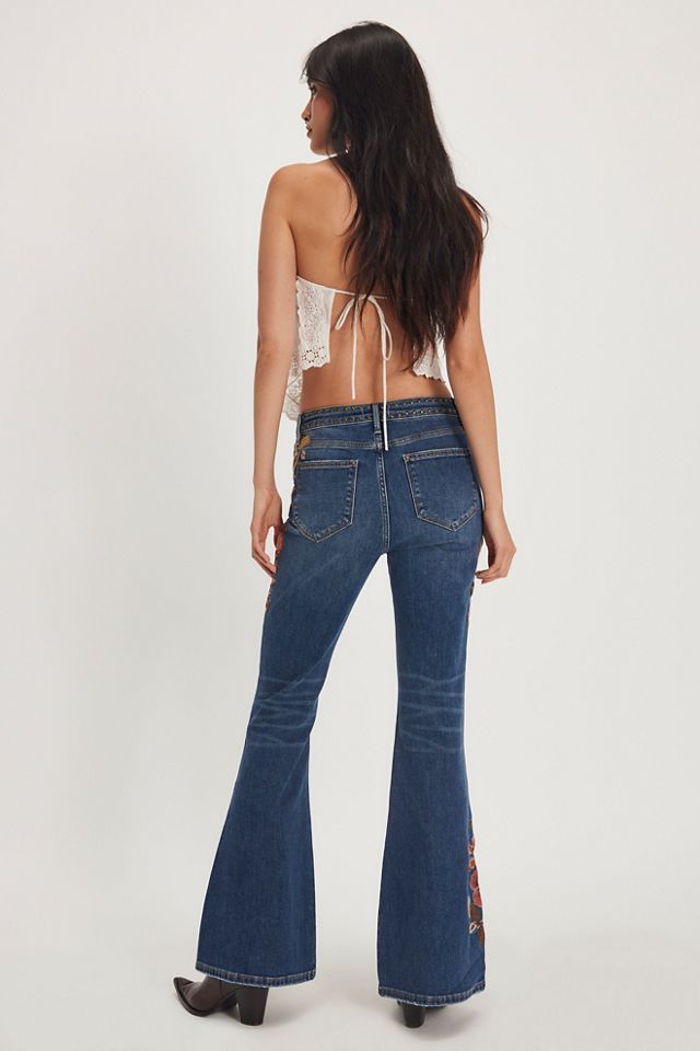 Driftwood Farrah Embroidered Flare Jeans #1