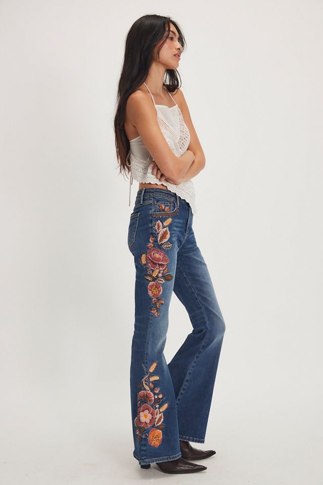 Driftwood Farrah Embroidered Flare Jeans #2