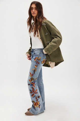 Driftwood Farrah Embroidered Flare Jeans - thumbnail 3