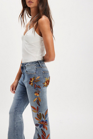 Driftwood Farrah Embroidered Flare Jeans - thumbnail 4