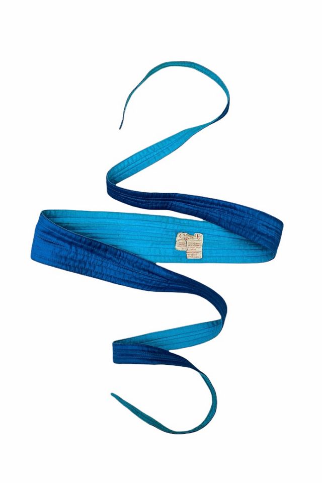 1980s Vintage Two Toned Silk Tie Belts Selected by BusyLady Baca & The Goods #1
