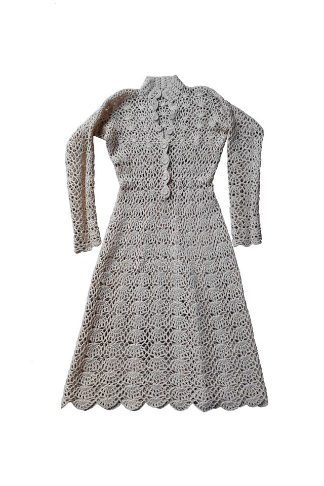 1960s crochet outlet dress