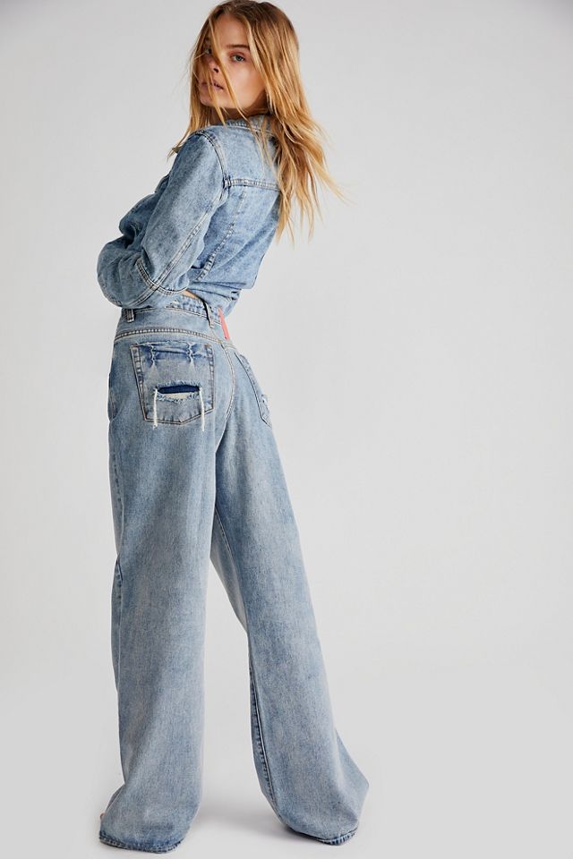 Free People Jackson Wide-Leg Jeans. 3