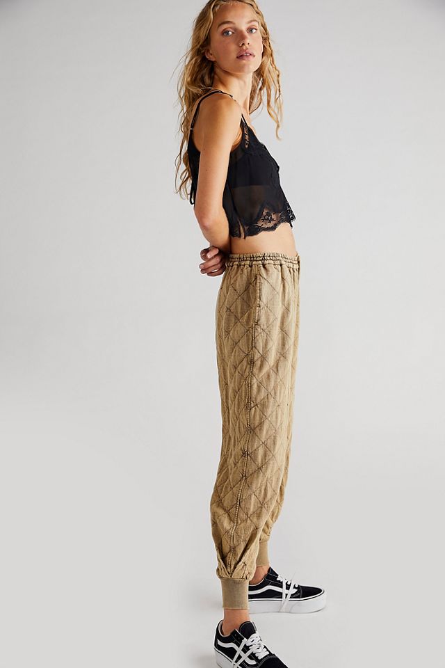 Free People Show Out Quilted Pants