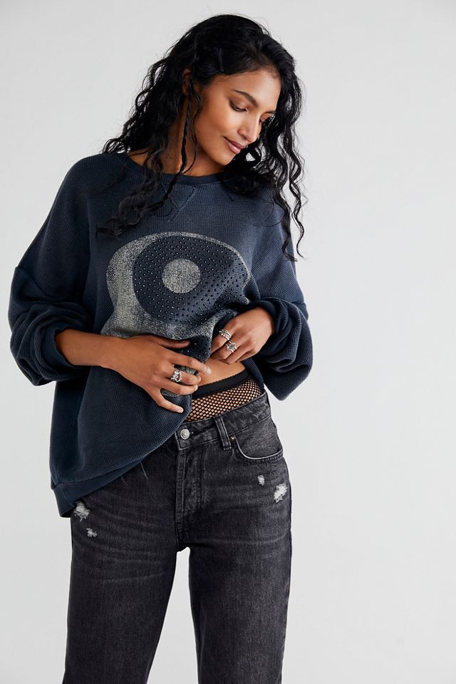 Free people 2024 star sweatshirt