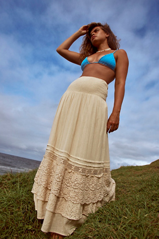 McKenzie Lace Convertible Maxi Skirt | Free People