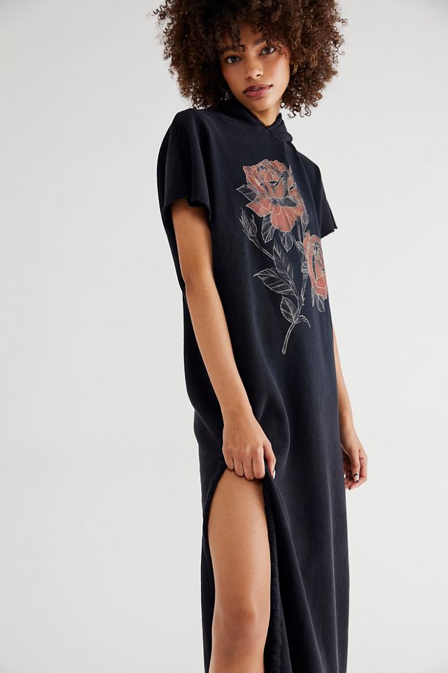 Vintage Rose Maxi Hoodie #2