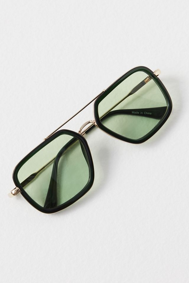 Luna Classic Tinted Aviator Sunglasses #1