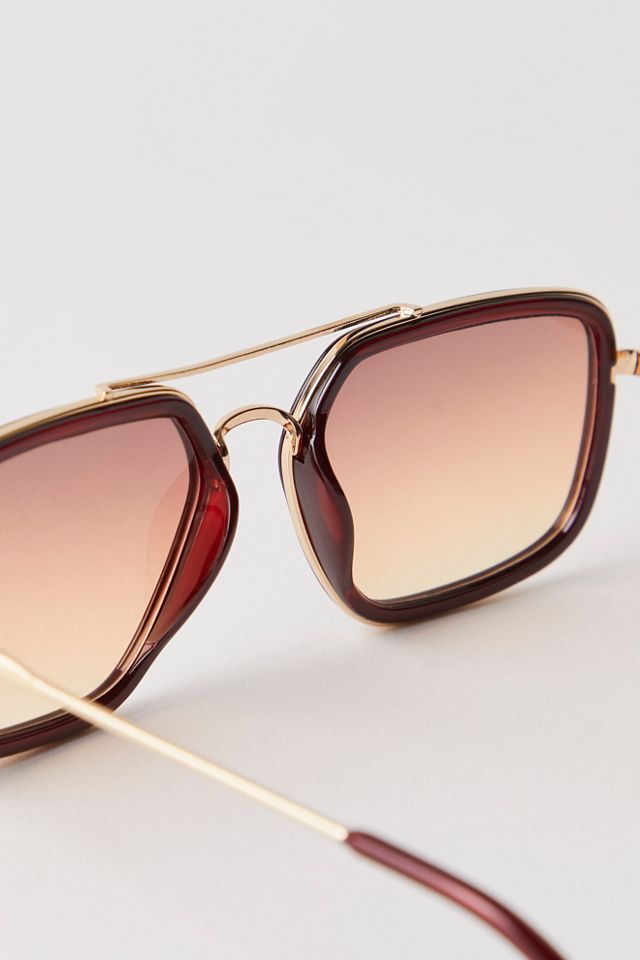 Luna Classic Tinted Aviator Sunglasses #3