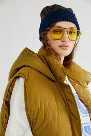 Luna Classic Aviator Sunglasses at Free People in Firefly