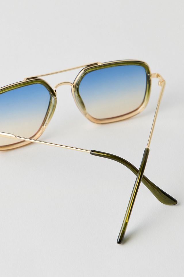 Luna Classic Tinted Aviator Sunglasses #2
