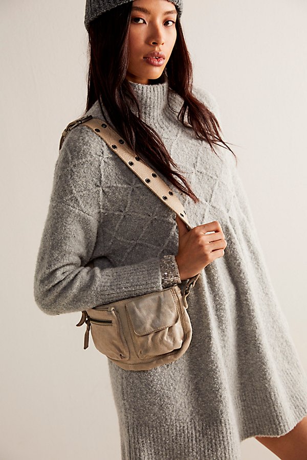Free People Wade Leather Sling In Mineral