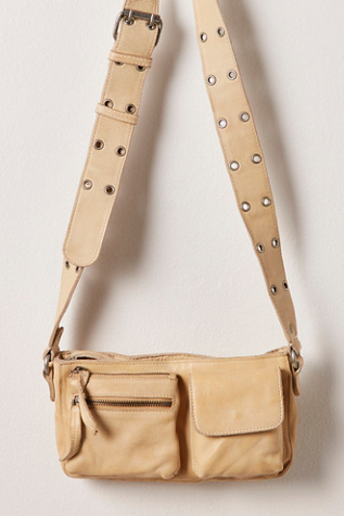 Wade Leather Sling Bag by Free People in Yellow