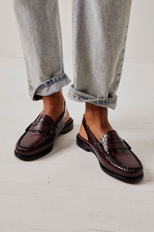 slingback penny loafers
