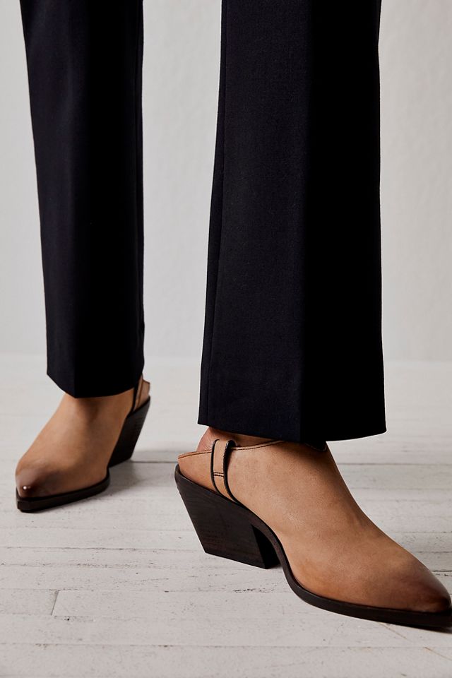 Free people sales leather mules