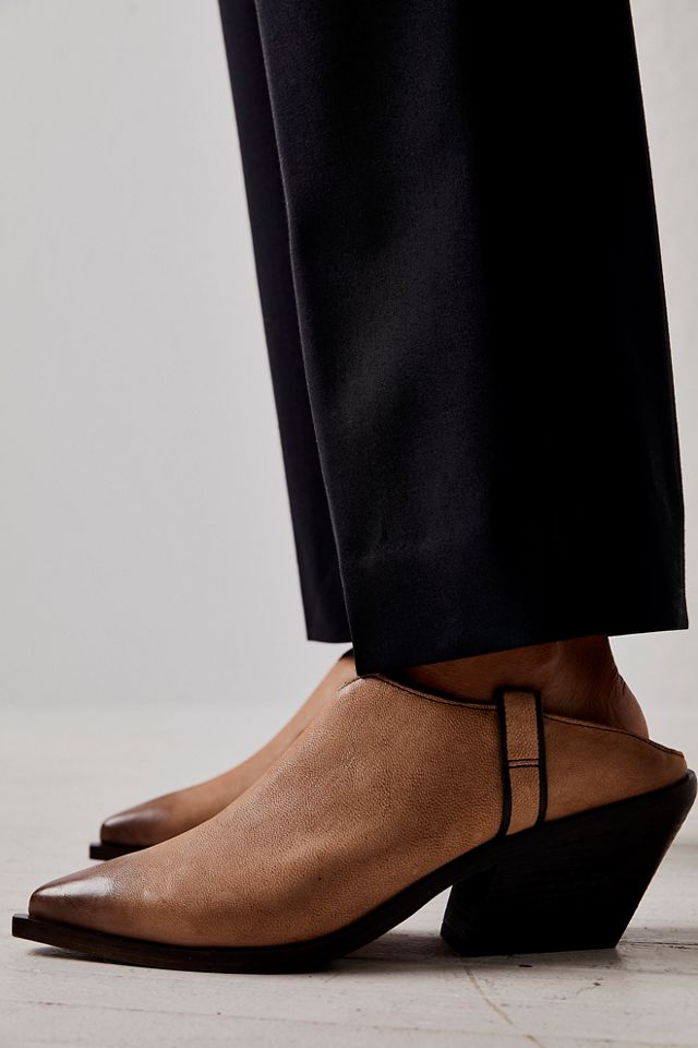 Free people best sale leather mules