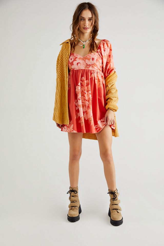 white christmas dresses Free People Sandy Shores Babydoll Dress Soothing Petal / Small main image 1