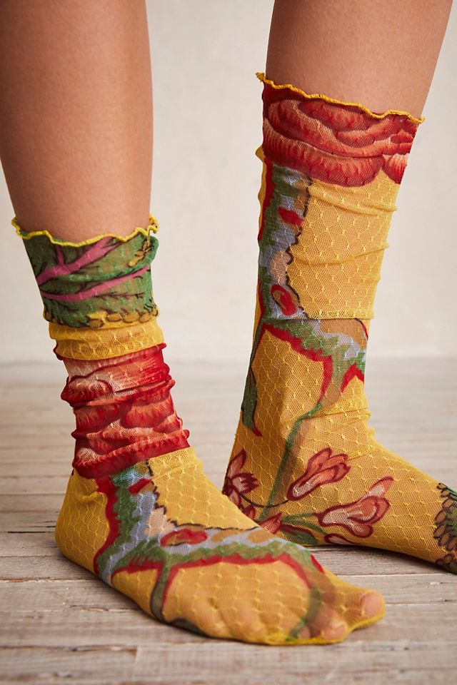 Molly's Garden Sheer Socks #1