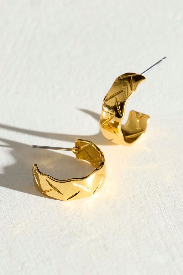 Gold Plated Shelby Hoops