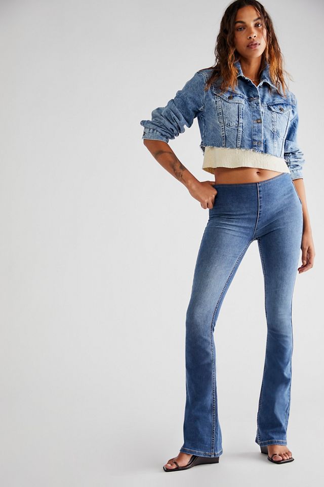 Jenny High-Rise Skinny Flare Jeans | Free People UK