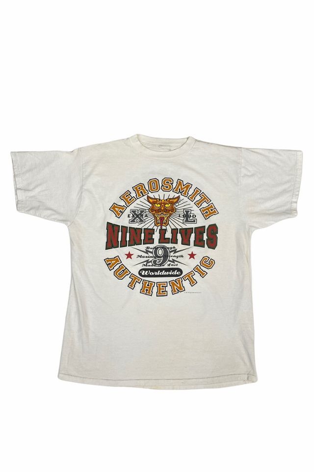 1990s Vintage Aerosmith Nine Lives Tour T-Shirt Selected by
