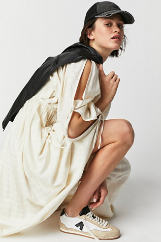 gold tiered maxi dress Gold Ruffle Tiered Buckle Detail Dress