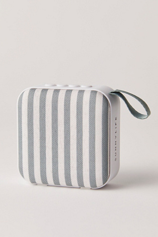 Travel Speaker by Sunnylife at Free People in The Vacay Olive Stripe