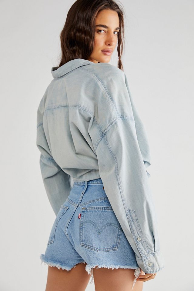 Long Sleeve Front Tie Shirt #1