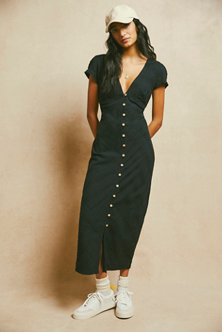 New In Town Midi by free-est at Free People in Black, Size: XS