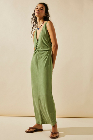 Free people olive outlet green dress