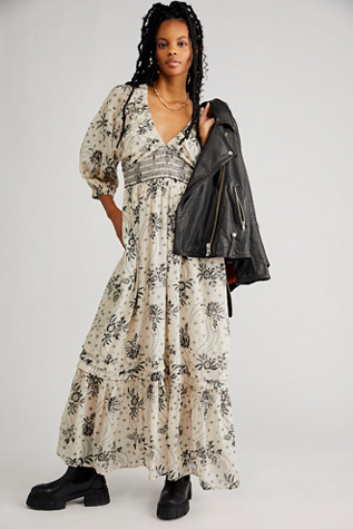 Free people on sale sunflower maxi dress