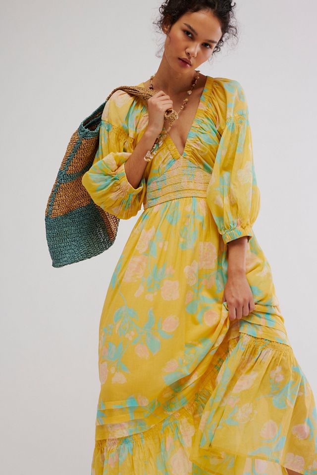 Endless summer by free best sale people sunflower maxi dress