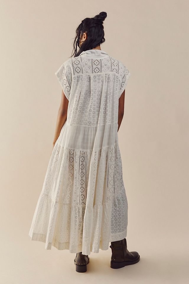 Free people 2025 white eyelet dress