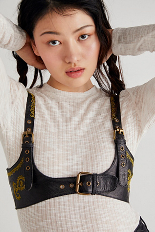 Free People sunshine harness FREE PEOPLE LEATHER HARNESS - SIZE LARGE | eBay main image 3