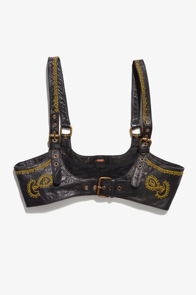 Sirena Embroidered Harness | Free People display picture 2