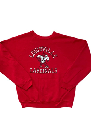 MrMessyApparelStore Vintage Louisville Cardinals Hoodie Sweatshirt Big Logo