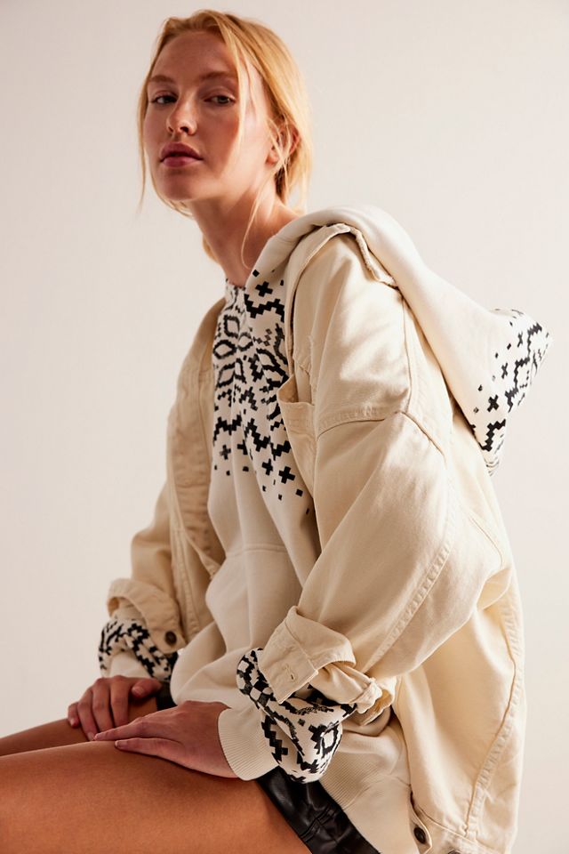 We The Free It's A Vibe Printed Hoodie | Free People